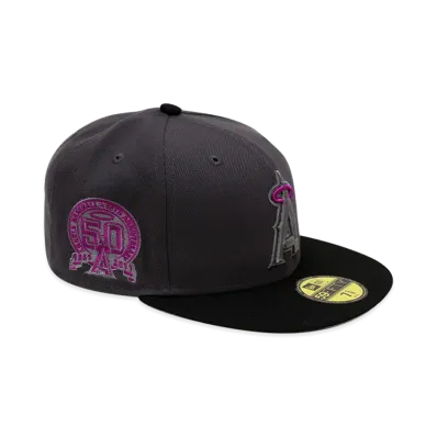 NEW ERA x THE CAP 59Fifty Quick Tip Los Angeles Angels "Graphite/Black"