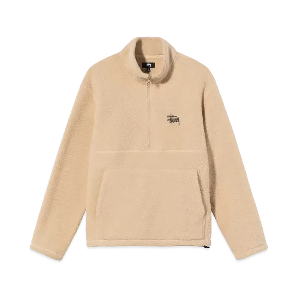 Stussy HALF ZIP MOCK NECK "Beige"