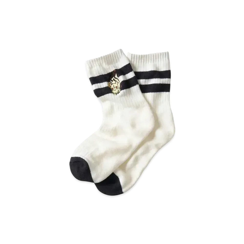 graniph x Inuyasha Kirara Middle Socks "White"