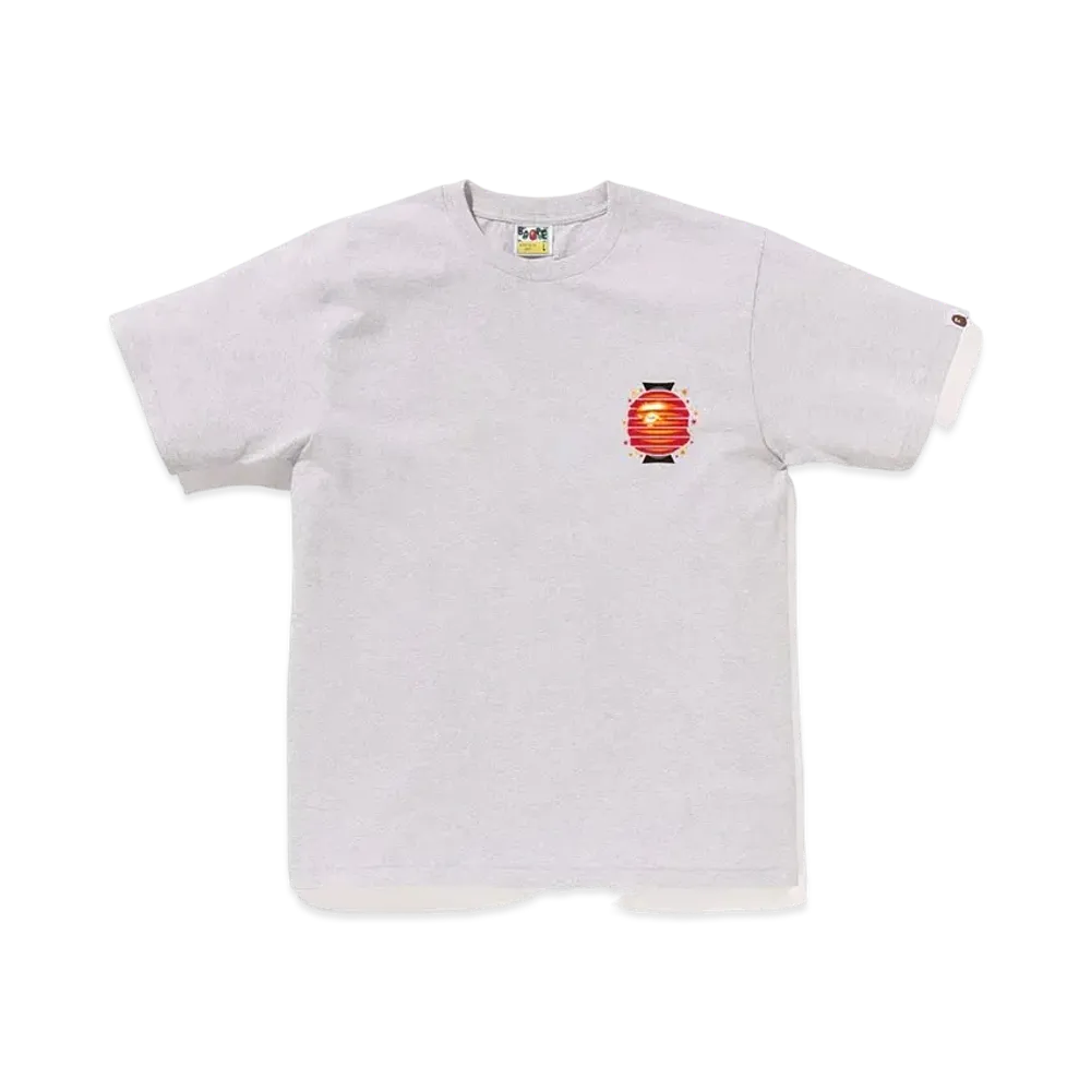 A BATHING APE Japanese Lantern Tee "Gray"
