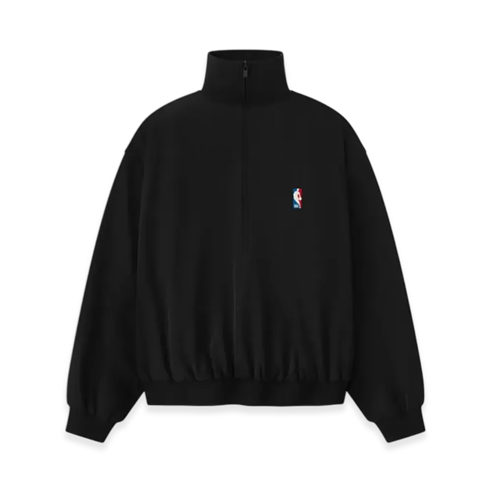 FEAR OF GOD ESSENTIALS Half Zip Track Jacket "Black"