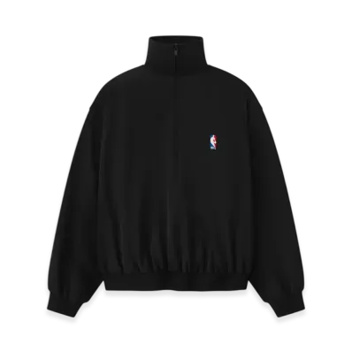 FEAR OF GOD ESSENTIALS Half Zip Track Jacket "Black"
