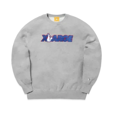 XLARGE x FR2 BOX LOGO CREWNECK SWEAT "Ash"