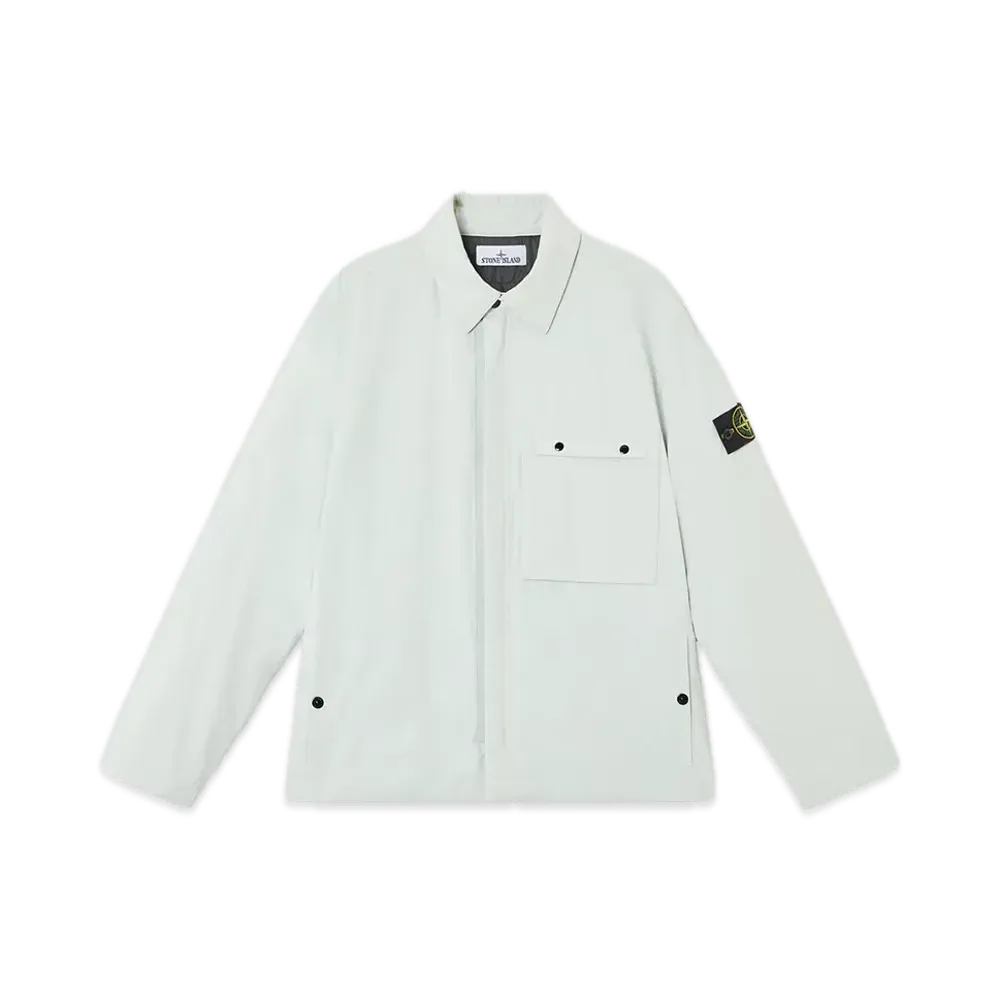 Stone Island 4100011 Soft Shell-R_E.Dye Technology Recycled Polyester Primaloft Insulation "Sky Blue"