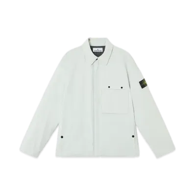 Stone Island 4100011 Soft Shell-R_E.Dye Technology Recycled Polyester Primaloft Insulation "Sky Blue"