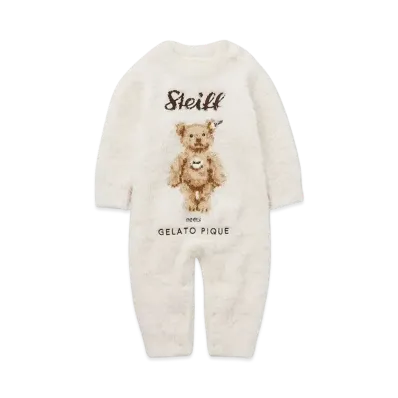 GELATO PIQUE x Steiff Baby Gelato James Jacquard Romper "Cream"