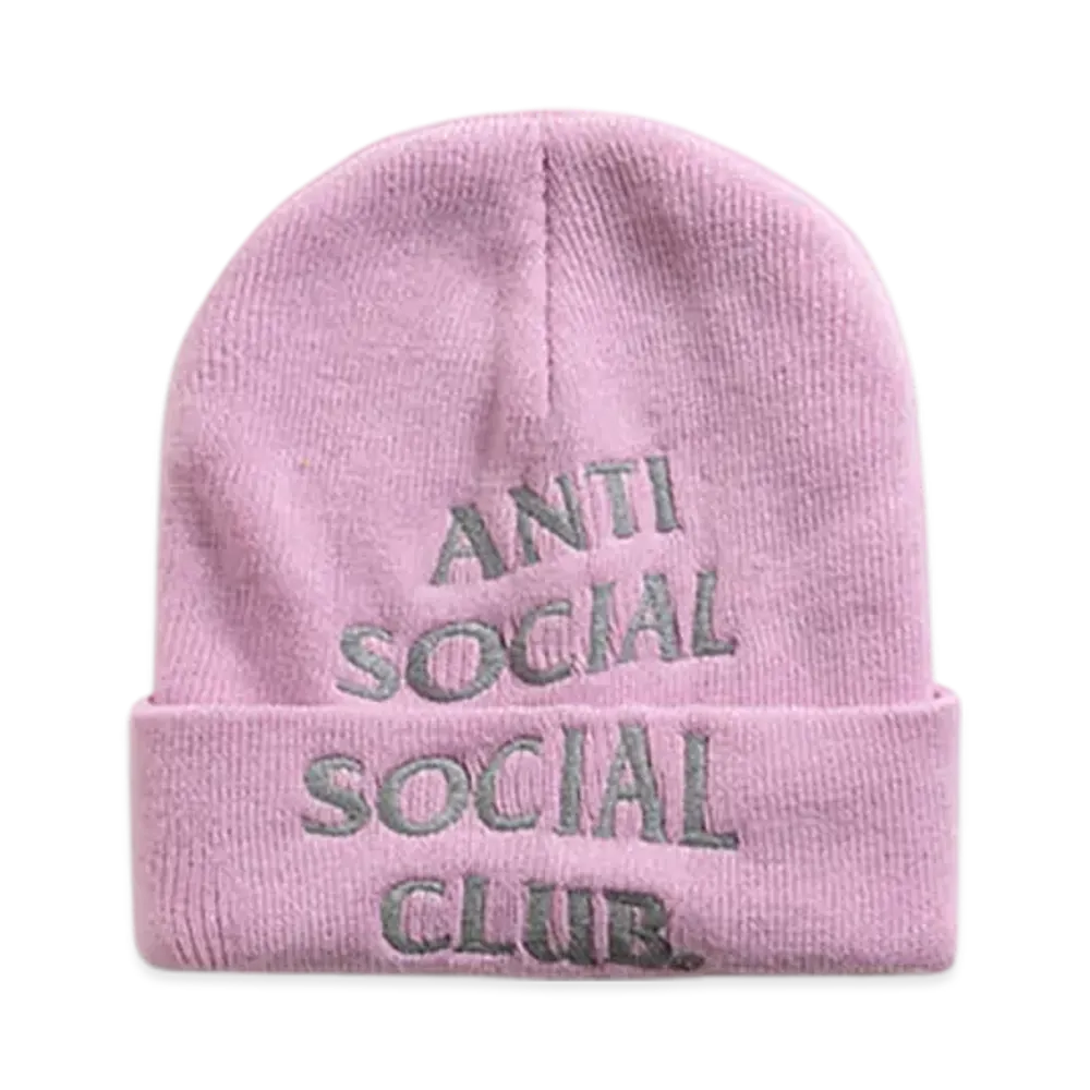 ANTI SOCIAL SOCIAL CLUB Embroidered Beanie "Pink"