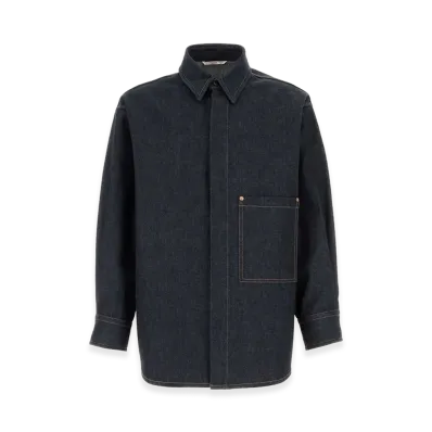 Valentino Denim Oversize Shirt "Dark Blue"