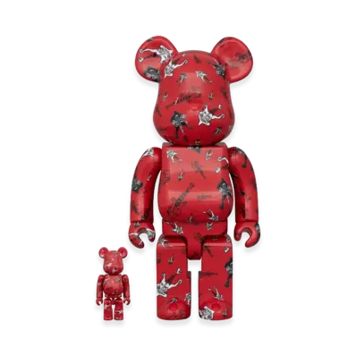 MEDICOM TOY "BEARBRICK" Buck∞Tick Hisashi Imai Red Ver. 100% & 400%