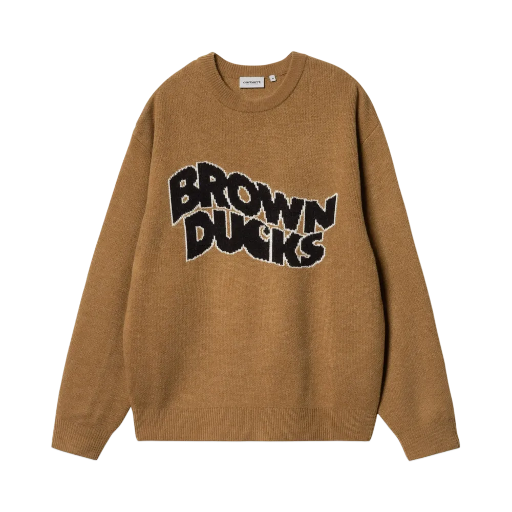 Carhartt WIP Brown Ducks Sweater "Hamilton Brown"