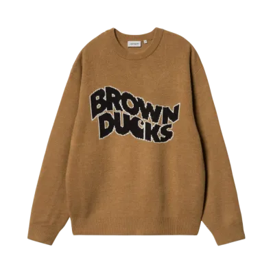 Carhartt WIP Brown Ducks Sweater "Hamilton Brown"