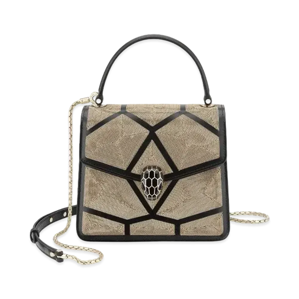 BVLGARI Serpenti Forever Crossbody Bag "Black"
