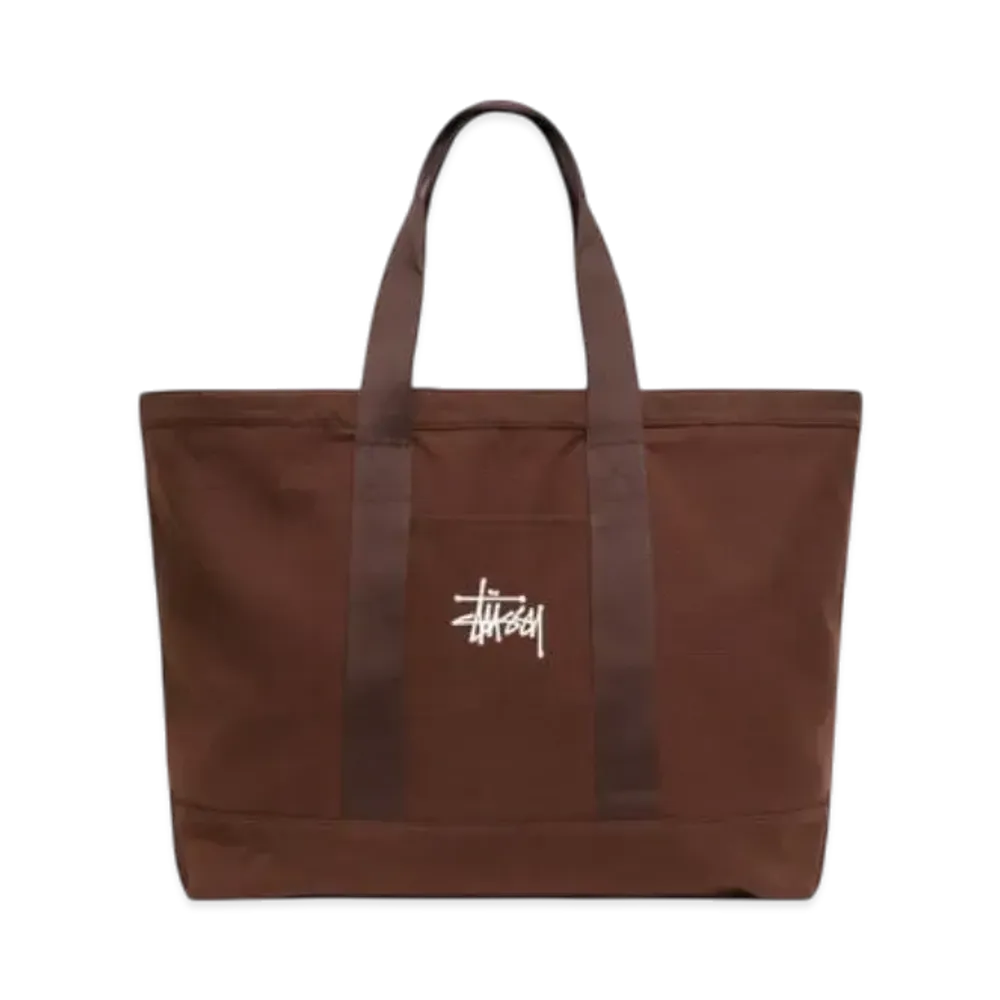 Stussy Canvas Extra Large Tote Bag "Brown"