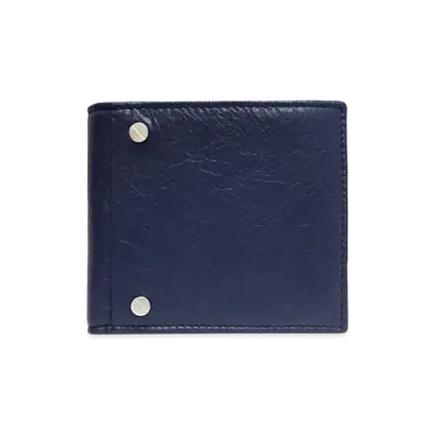 BALENCIAGA Square Coin Wallet "Navy"