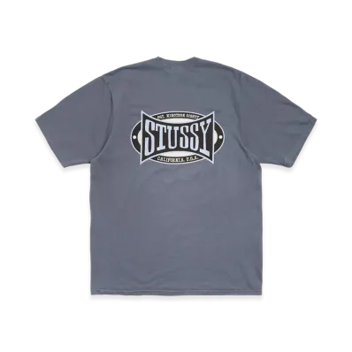 Stussy Champion Oval Tee Pigment Dyed "Navy"
