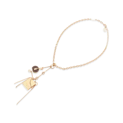 Louis Vuitton Collier Charm Mini LV Necklace Monogram