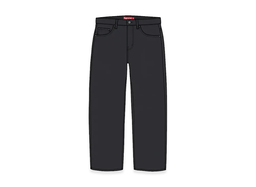 Supreme Rigid Loose Fit Selvedge Jean "Rigid Black" (26FW)