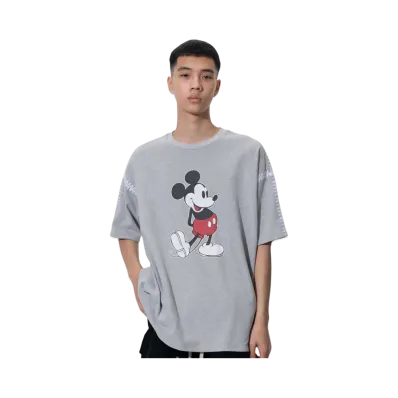 DISCOVERED < Mickey > Shell Stitch S/S Cutsewn "GRAY"