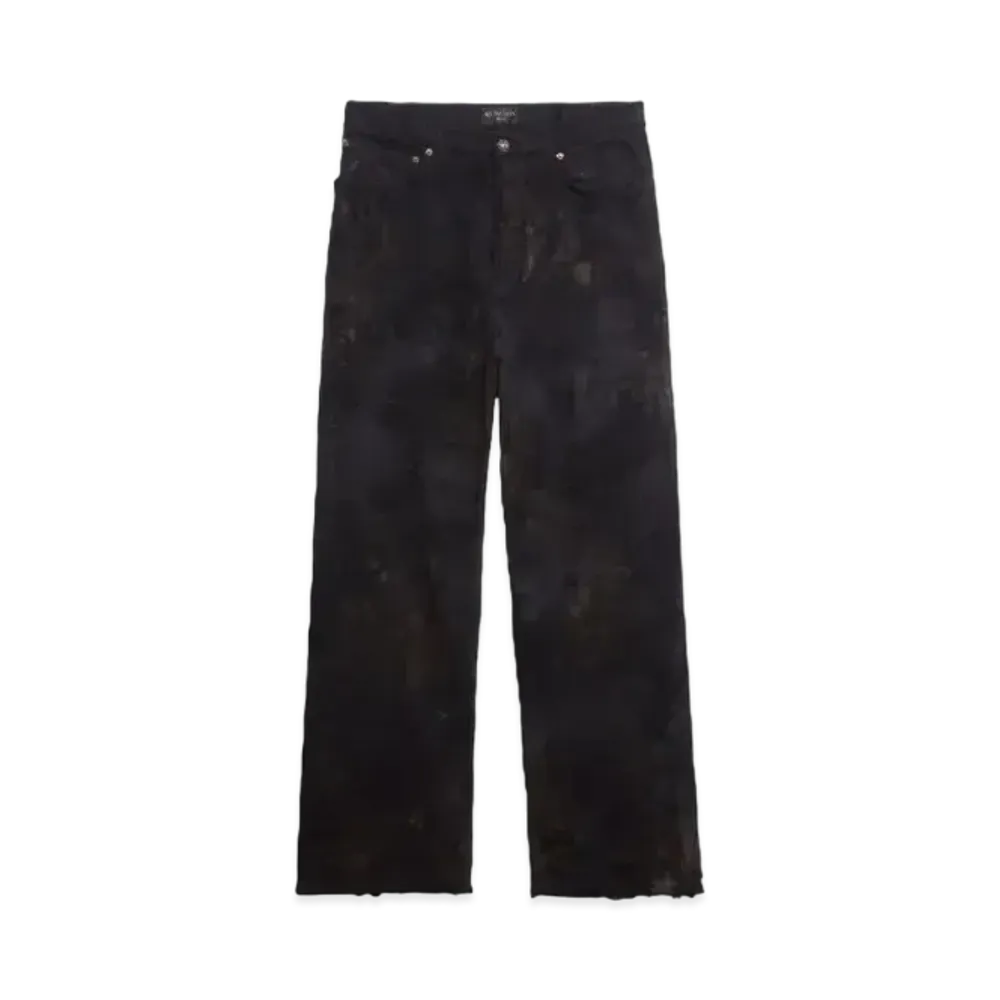 BALENCIAGA Super Destroyed Baggy Pants "Black"