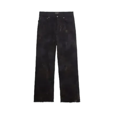 BALENCIAGA Super Destroyed Baggy Pants "Black"