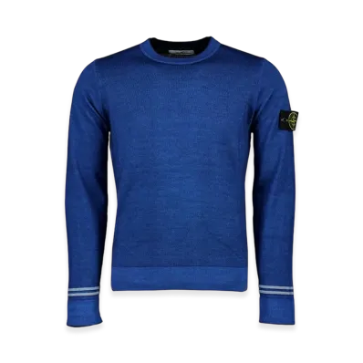 Stone Island 555A8 Fast Dye Airbrush Crewneck Knit - 20FW "Periwinkle"