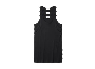 everyone 3P Rib Tank Top "Black"