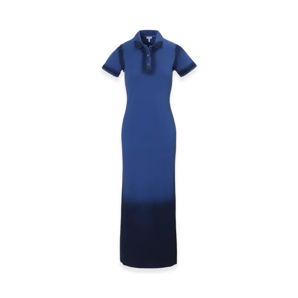 LOEWE Women's Polo Dress "Greek Blue"