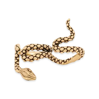 Chloe The Chloe Snake Double Ring "Vintage Gold"