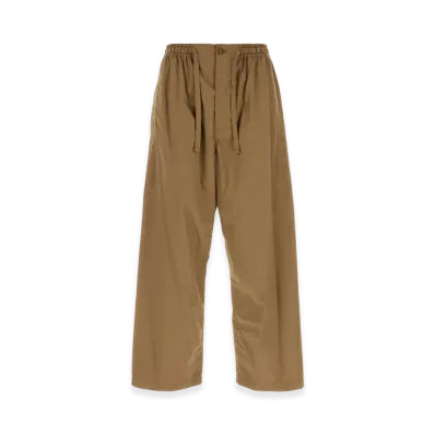 LEMAIRE Cotton Wide-Leg Pant "Biscuit/Camel"