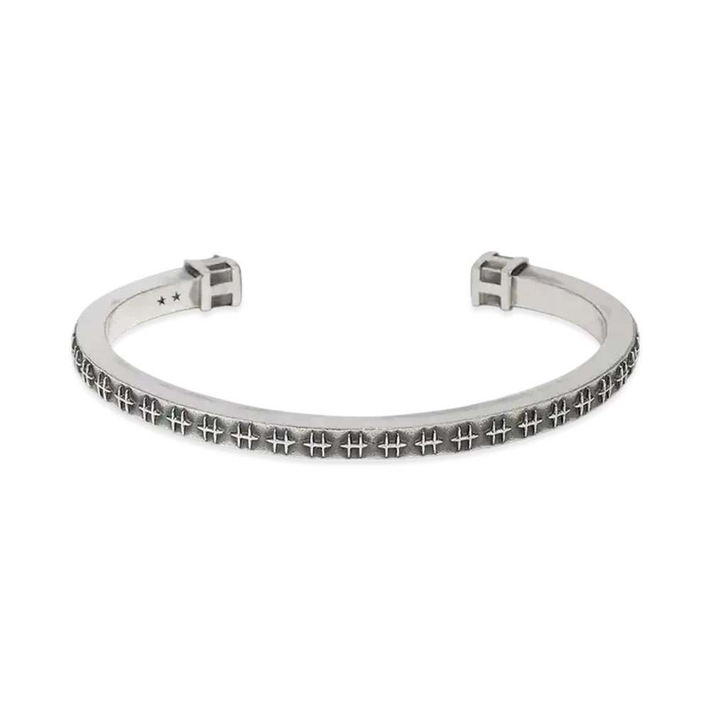 HUF Summer 25 H Block Bangle "Silver"