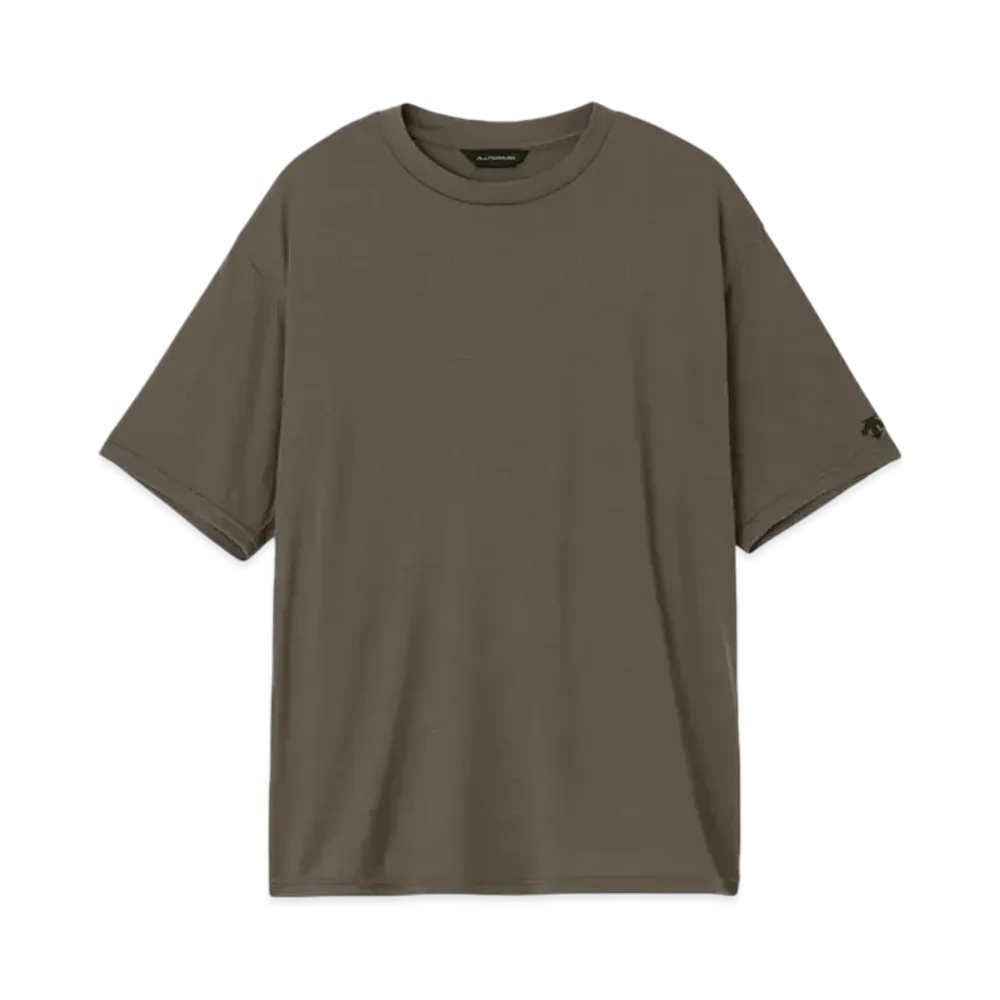 DESCENTE ALLTERRAIN Wool Mix Shirt "Asphalt Gray"