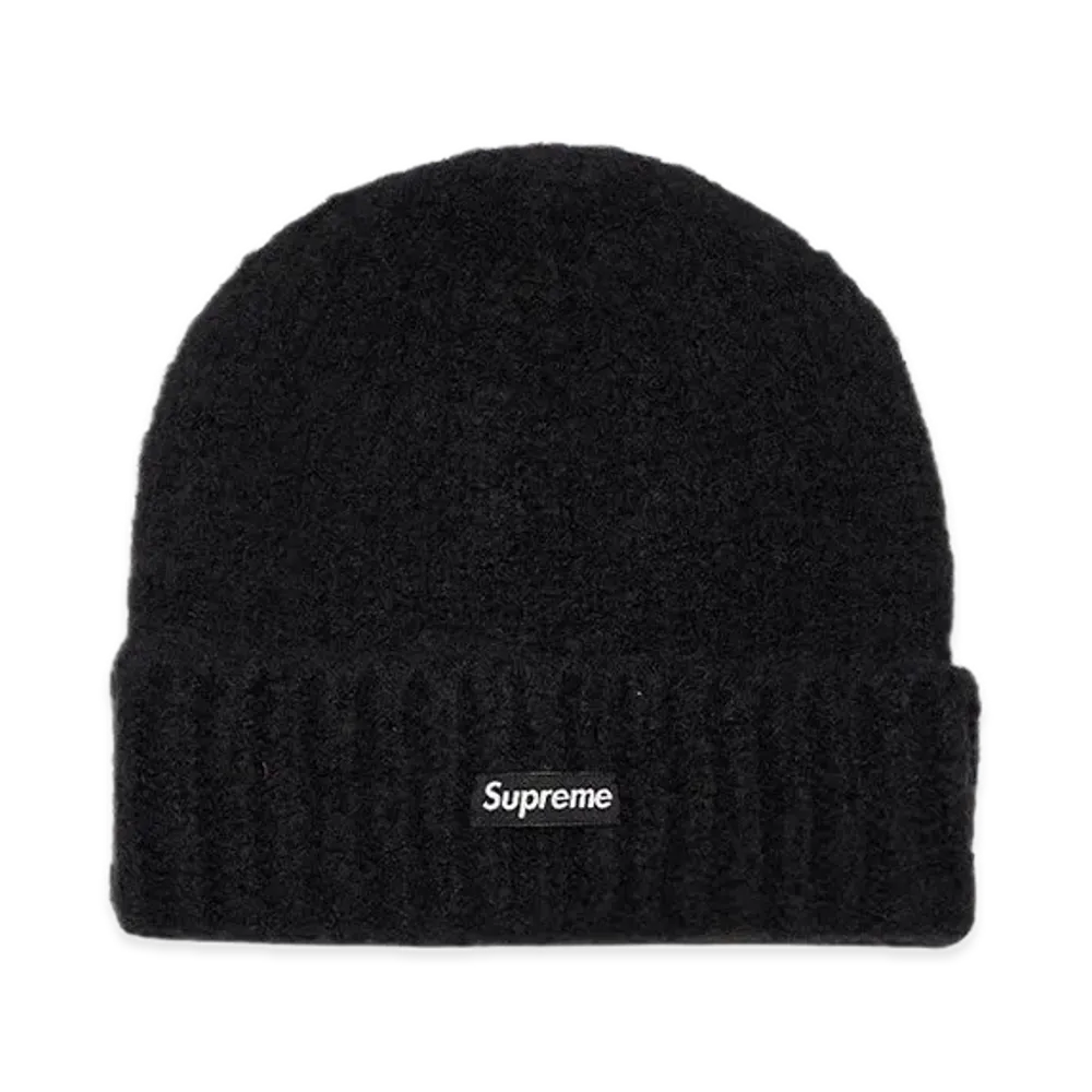 Supreme Gradient Stripe Beanie "Solid Black"