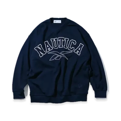 Reebok x NAUTICA Arc Logo Heavyweight Crewneck Sweat "Navy"