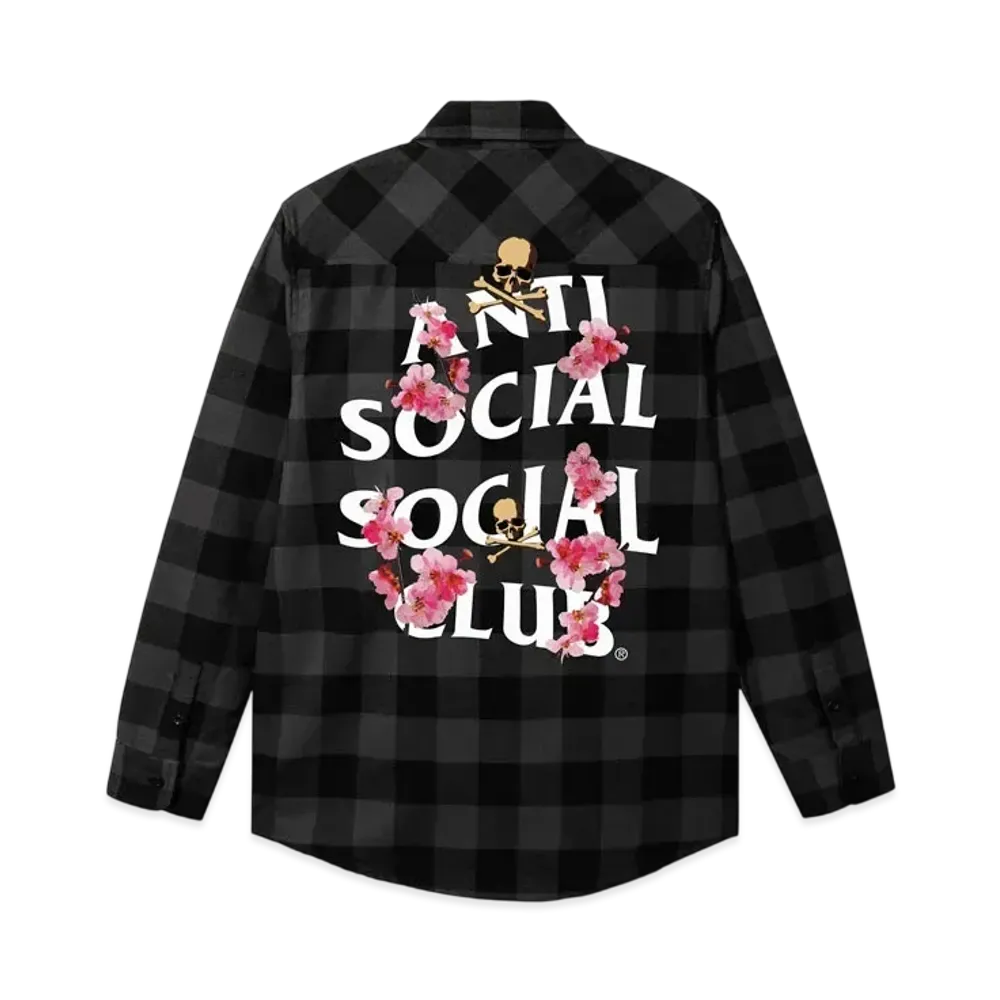 ANTI SOCIAL SOCIAL CLUB x Mastermind Mmotch Flannel "Charcoal/Black"