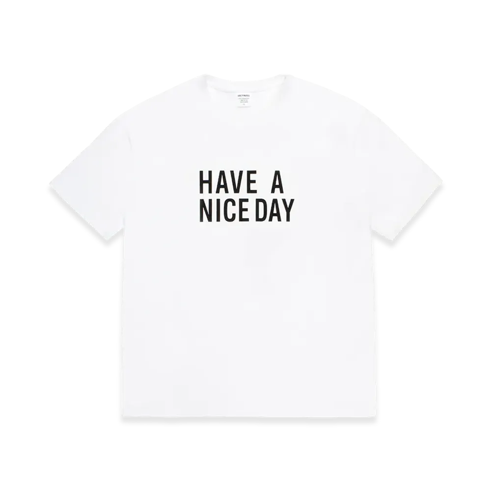 WACKO MARIA Washed Heavy Weight T-Shirt "White"