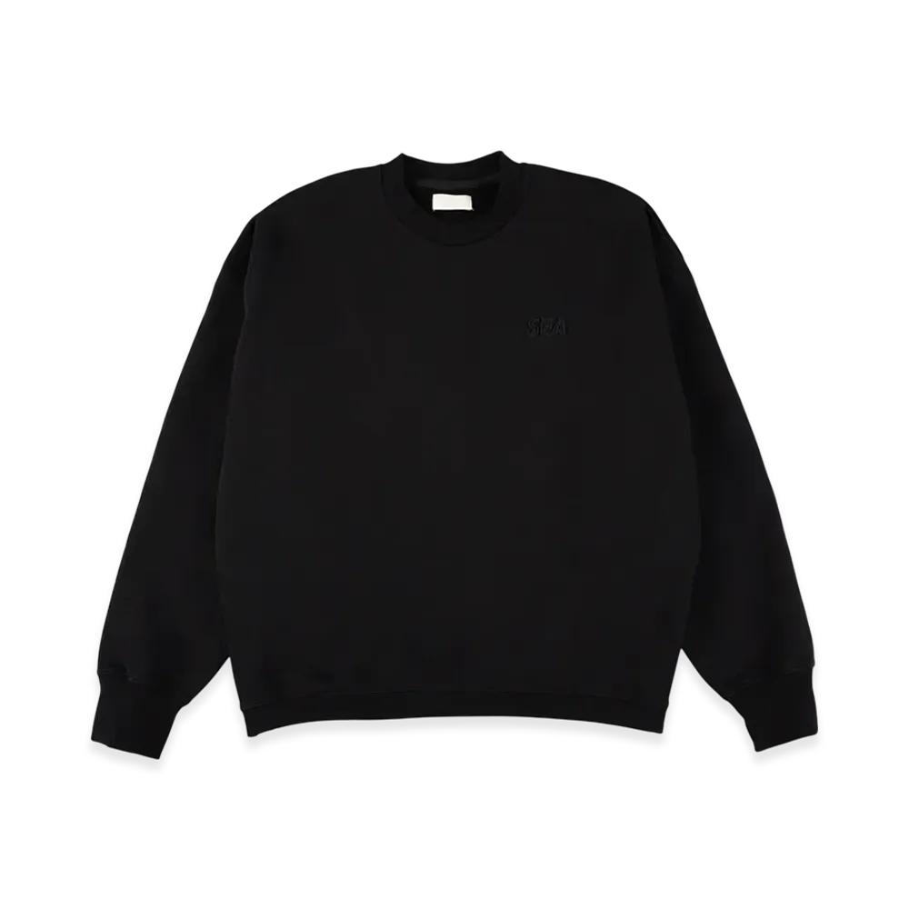 WIND AND SEA Cozy Crewneck Sweatshirt "Black"
