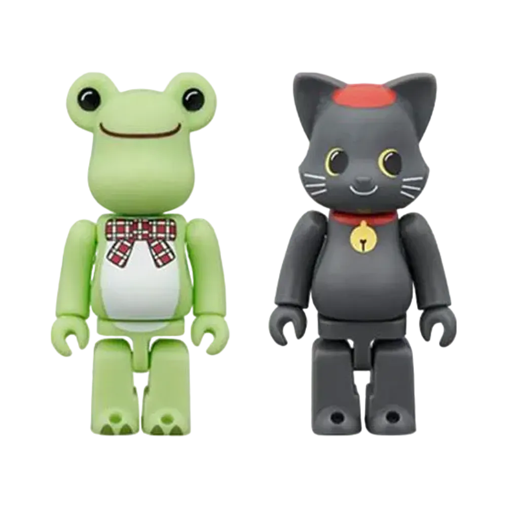 Bearbrick Pickled Frog NyaBrick Black Cat Pierre 100% 2Set