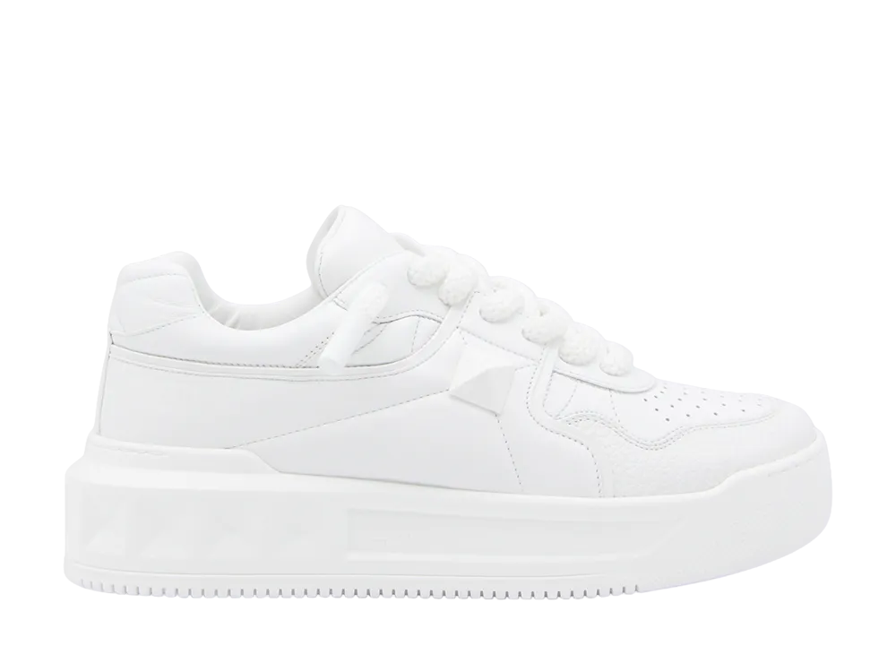 Valentino Garavani White Nappa Leather One Stud Xl Sneakers "White"
