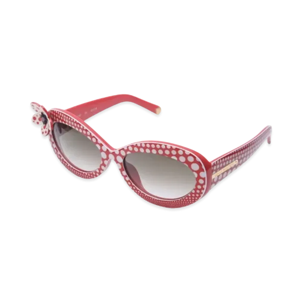 Louis Vuitton x Yayoi Kusama Sunglasses Wave Flower "Rouge"
