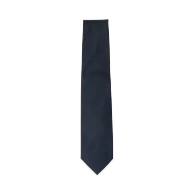 BEAMS Silk Solid Tie "Navy"