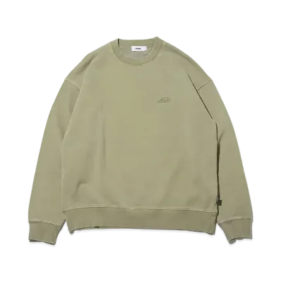 atmos Pigment Dyed Crewneck Sweatshirt "Khaki"