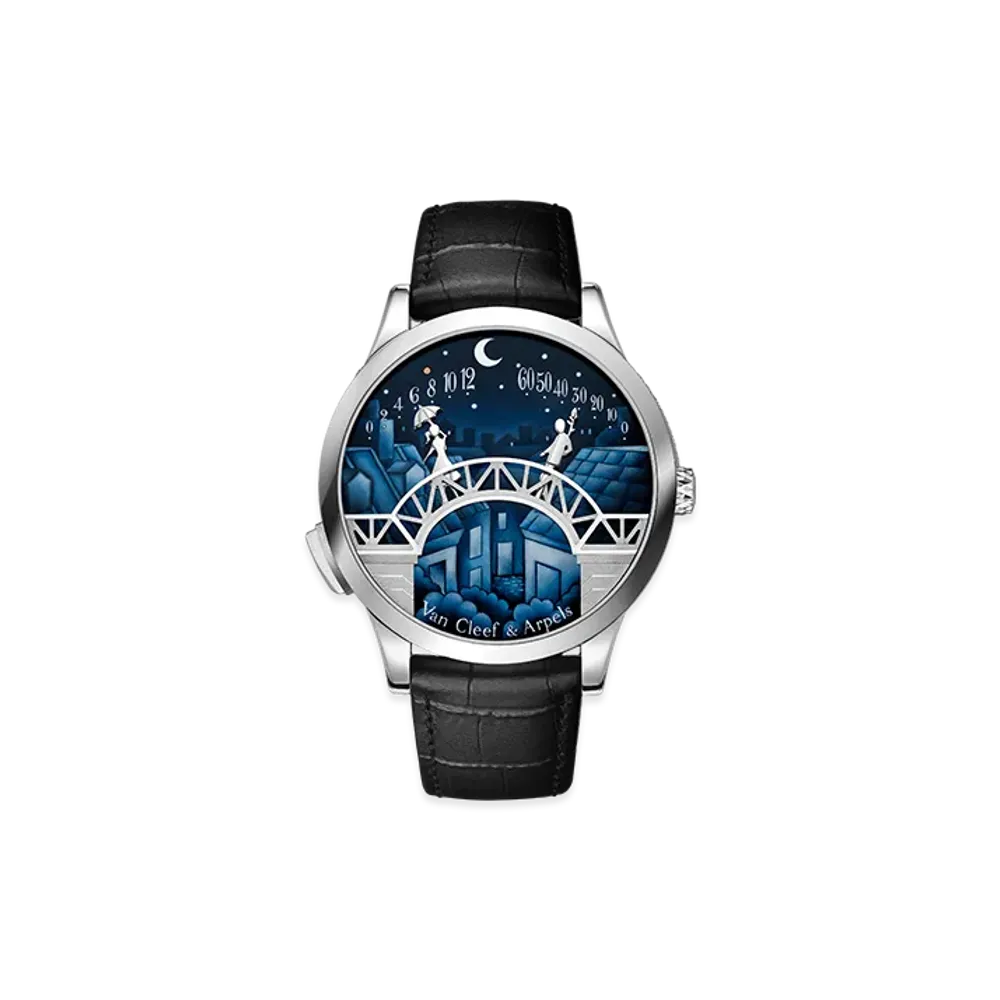 Van Cleef & Arpels Midnight Pont des Amoureux watch "18K White gold"