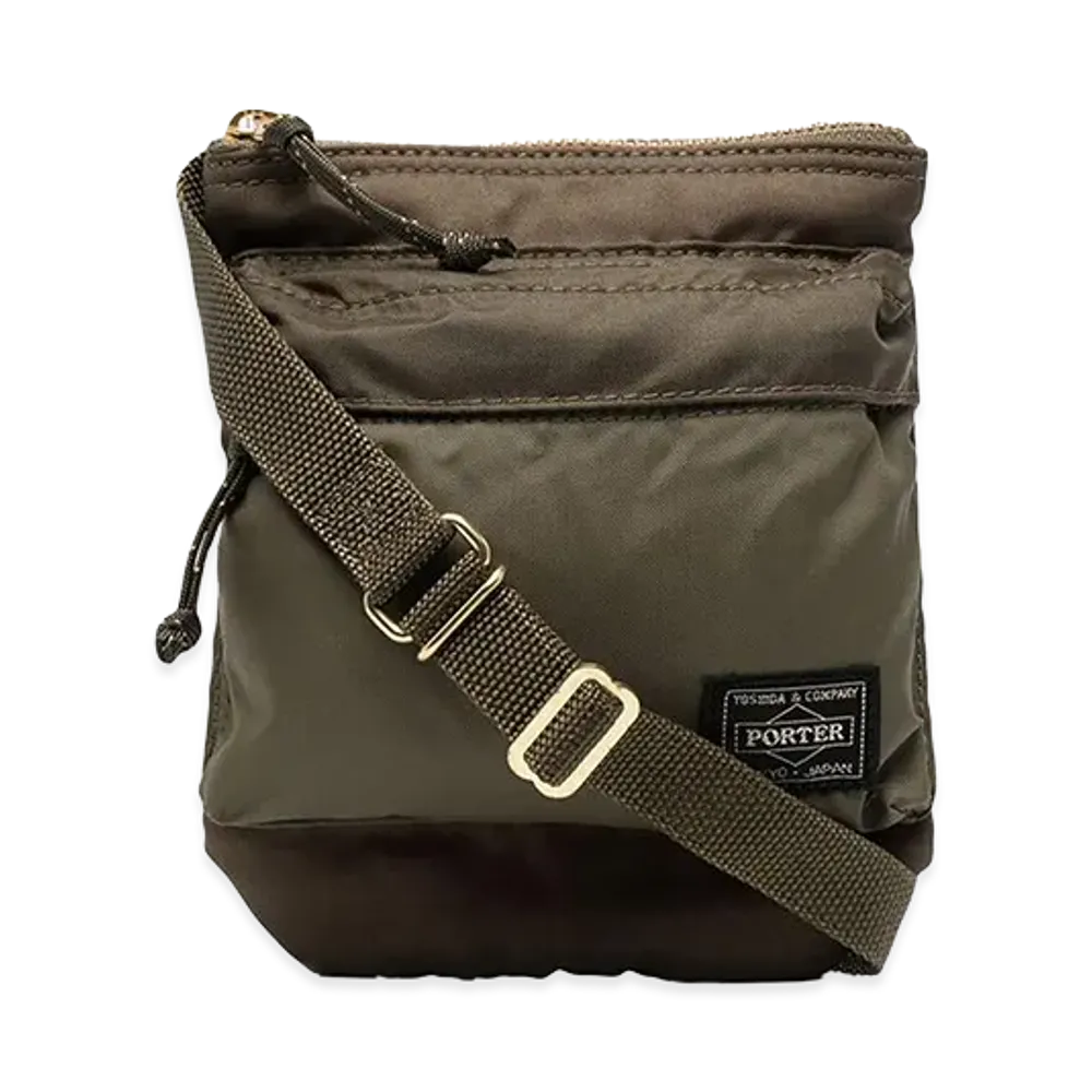 PORTER Logo Patch Cross Body Bag "Green"