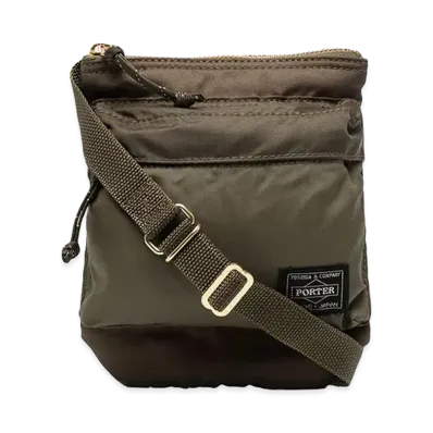 PORTER Logo Patch Cross Body Bag "Green"