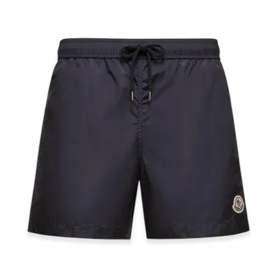 MONCLER Logo Patch Swim Shorts "Night Blue"