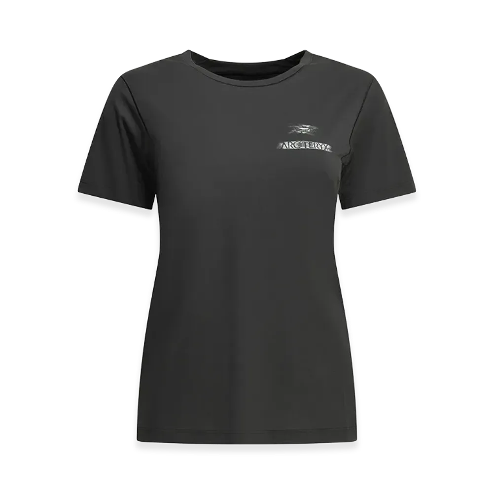 ARC'TERYX Women's Sunna Speed Bird Crew Crewneck T-Shirt "Black" X000010248