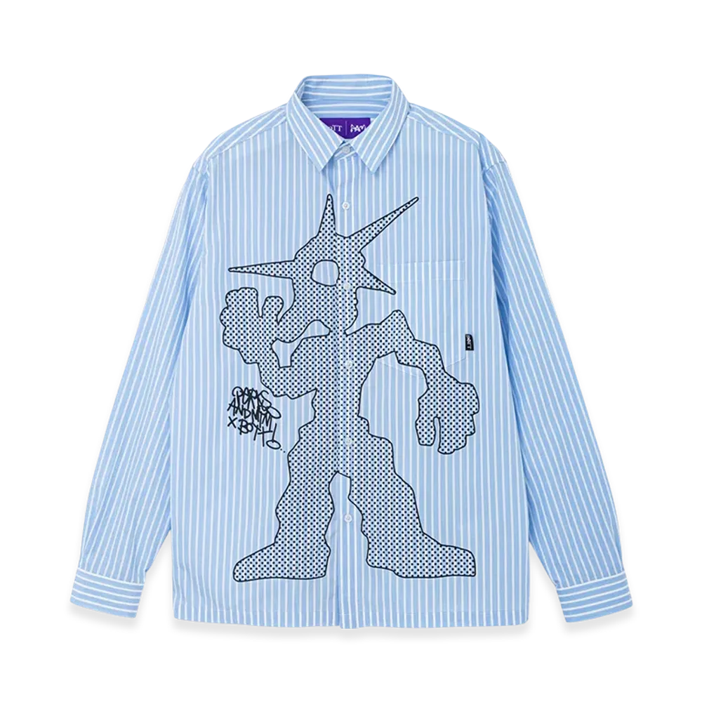 BoTT x P.A.M. Striped Shirt "Light Blue"
