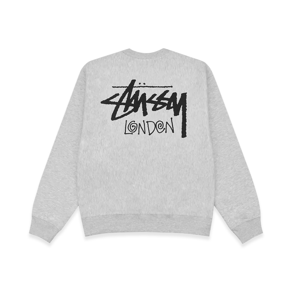 Stussy Stock London Crew "Ash Heather"