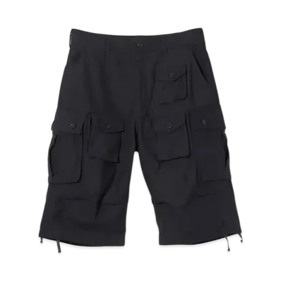 ENGINEERED GARMENTS FA Short - Cotton Reversed Sateen "Black"