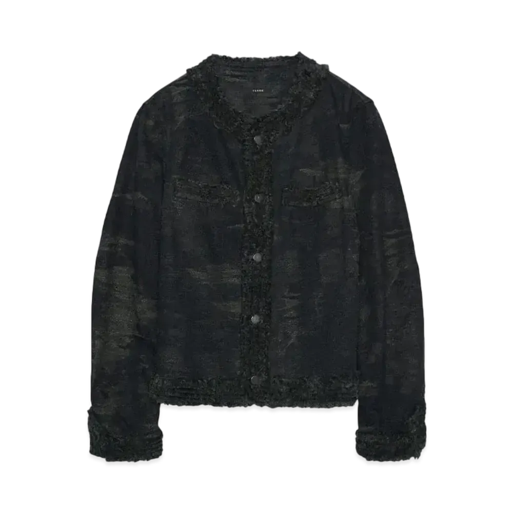 TAAKK SHORT DENIM JACKET "DARK NAVY"